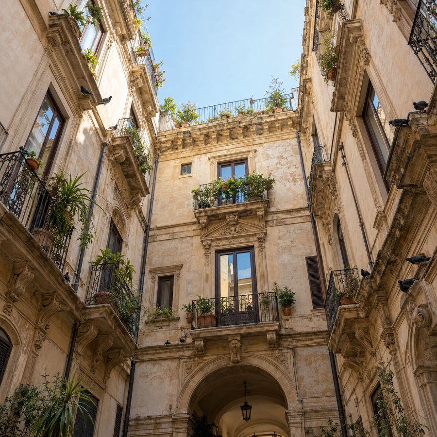 Piccioni nel palazzo