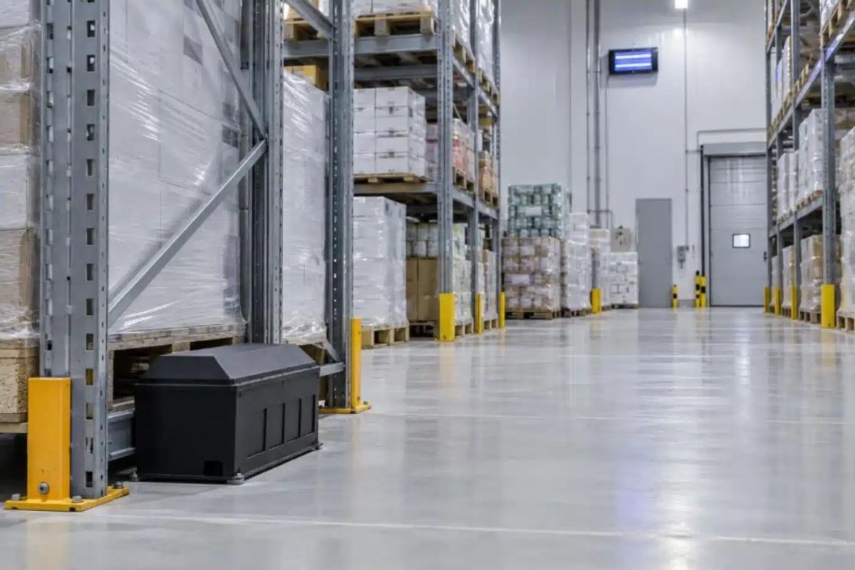 Derattizzazione in piattaforma logistica con trappole multicattura tra le scaffalature
