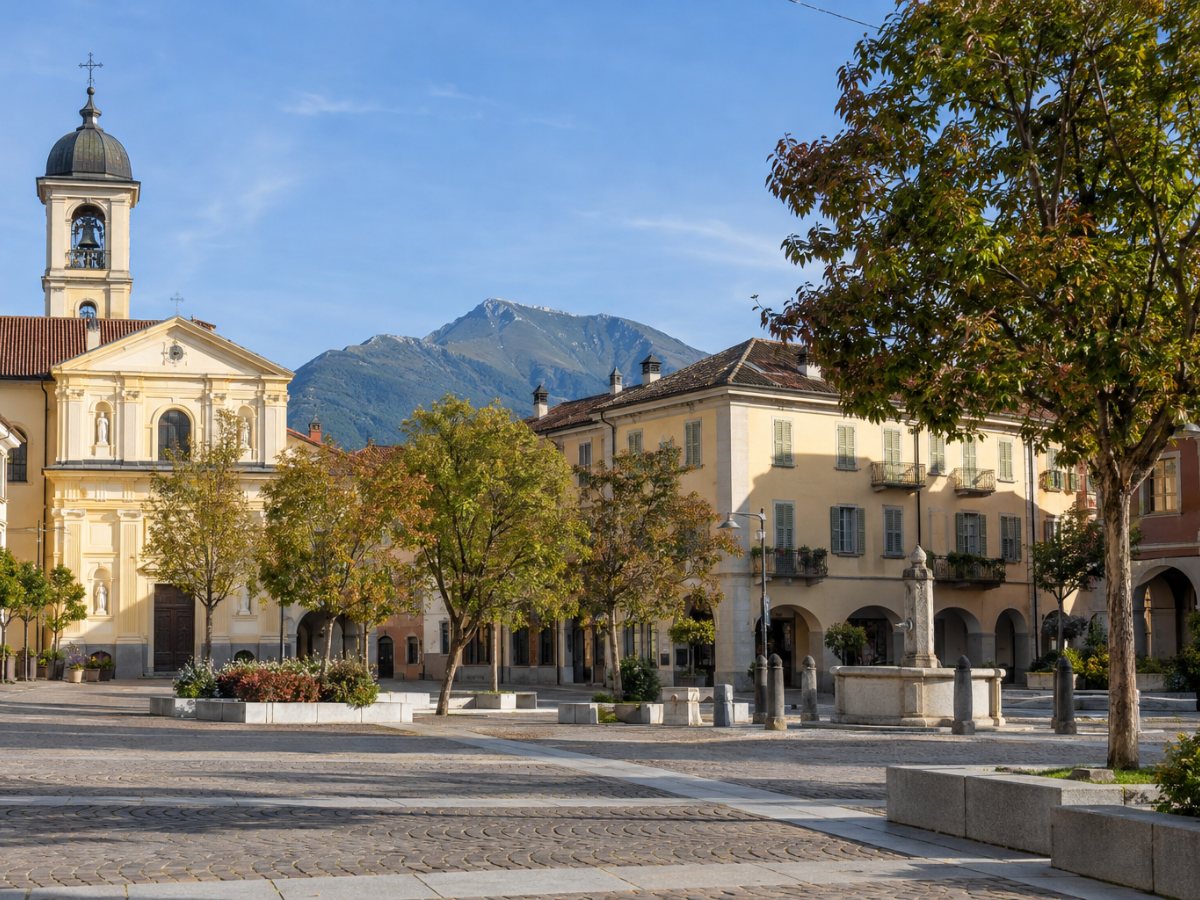 Piazza del centro di Alpignano