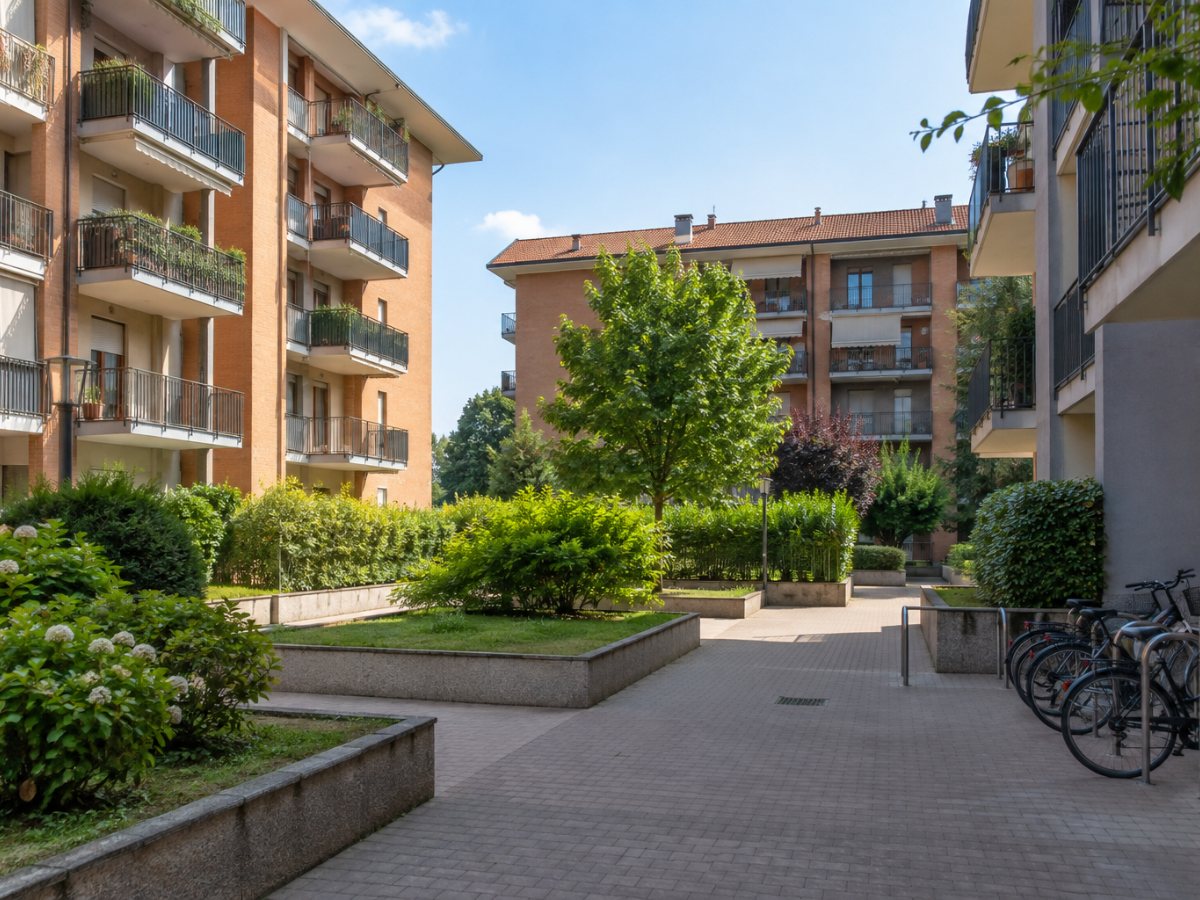Cortile condominiale a Beinasco