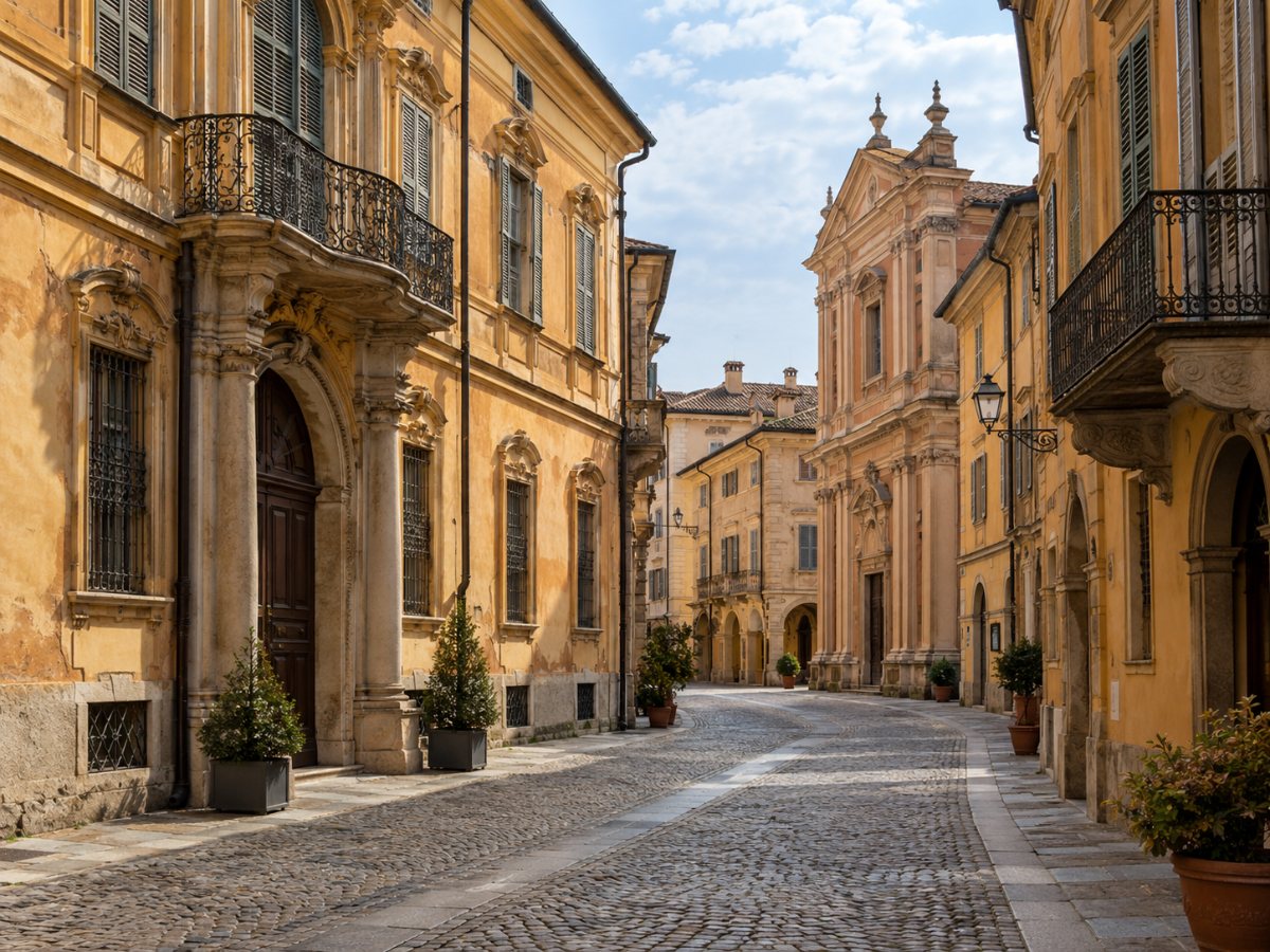 Via del centro storico di Carignano