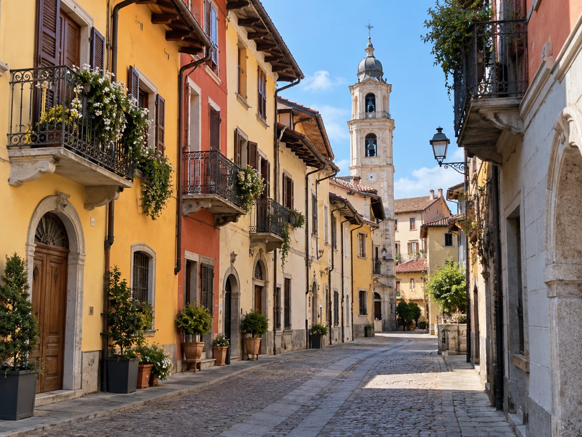 Via del centro storico di Caselle Torinese