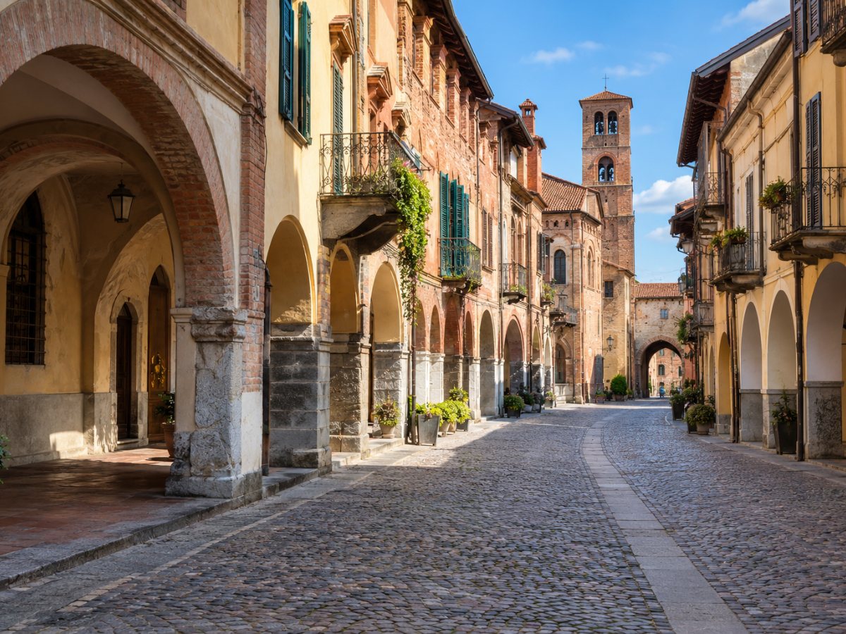 Portici del centro storico di Ciriè