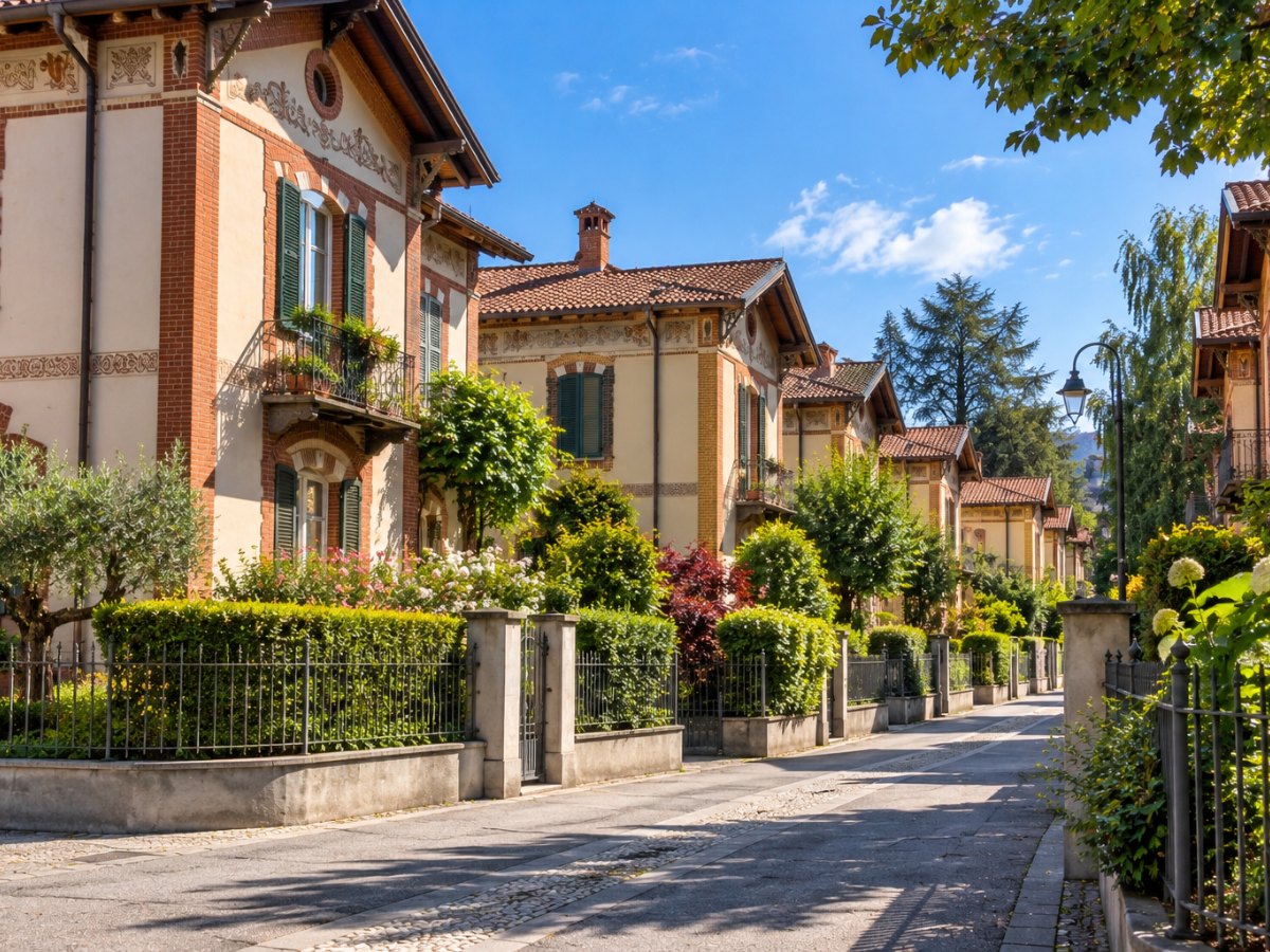 Le villette del Villaggio Leumann a Collegno