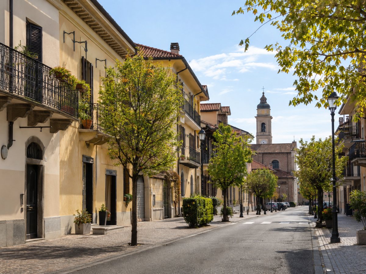 Via del centro di La Loggia