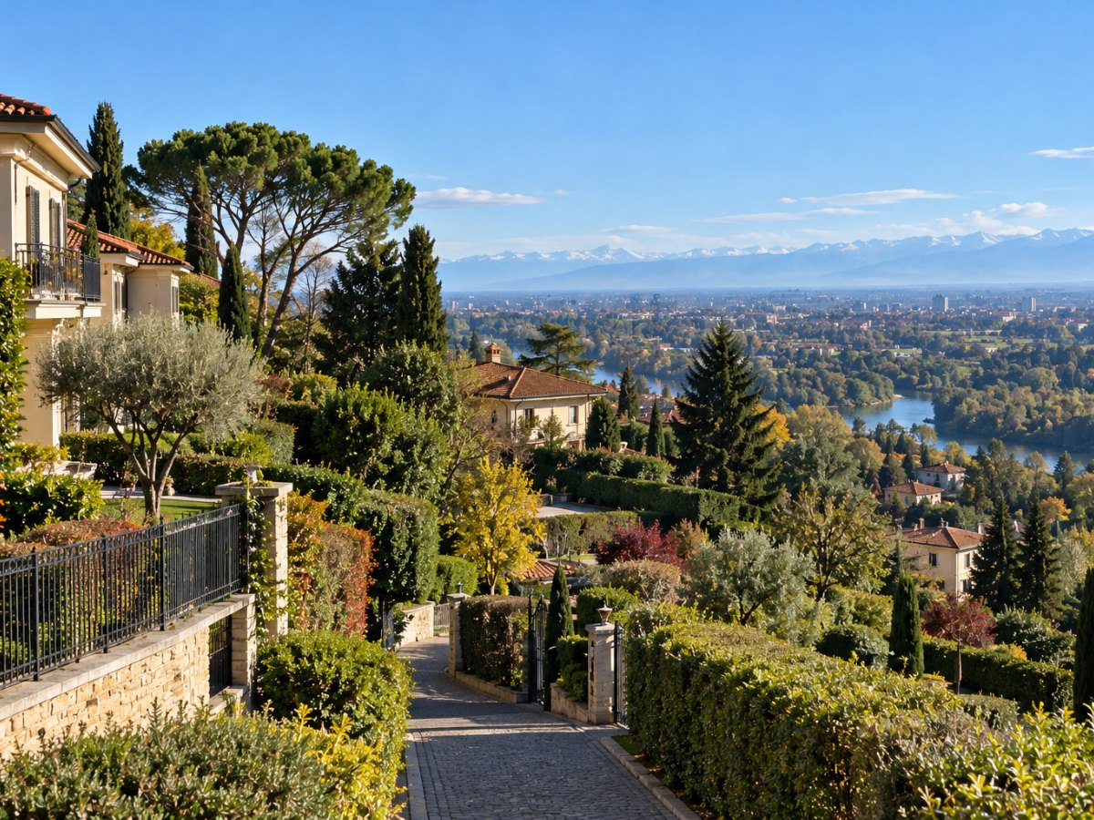 Villette con giardino sulla collina di San Mauro Torinese