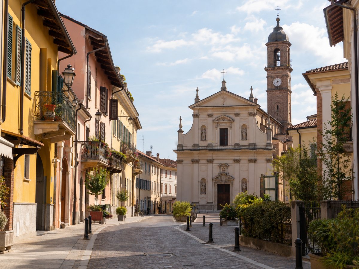 Via del centro di Santena