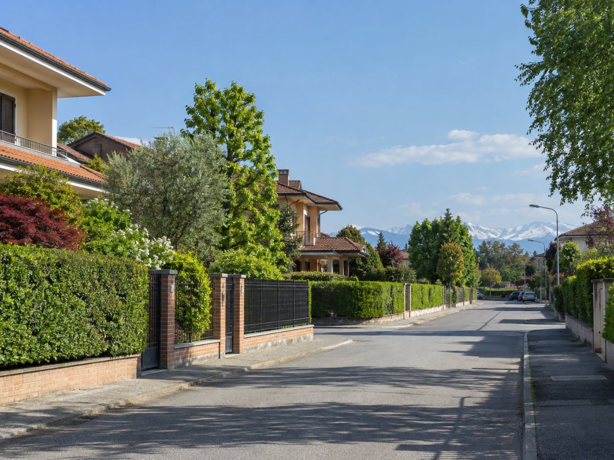Strada residenziale di Vinovo