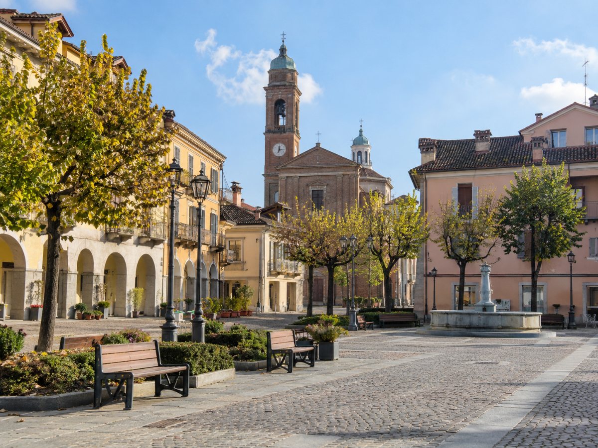 Piazza del centro di Volpiano