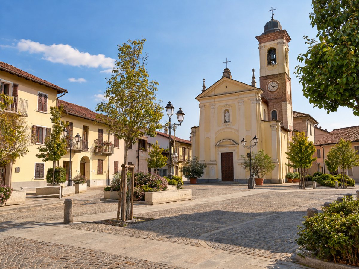 Piazza del centro di Volvera