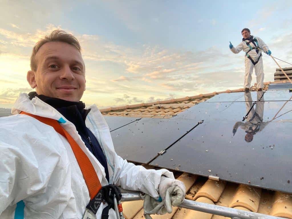 Tetto con fotovoltaico – allontanamento volatili Ekonore